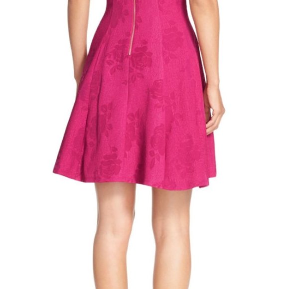 Gabby Skye Brocade Fit & Flare Floral Dress - Picture 7 of 8